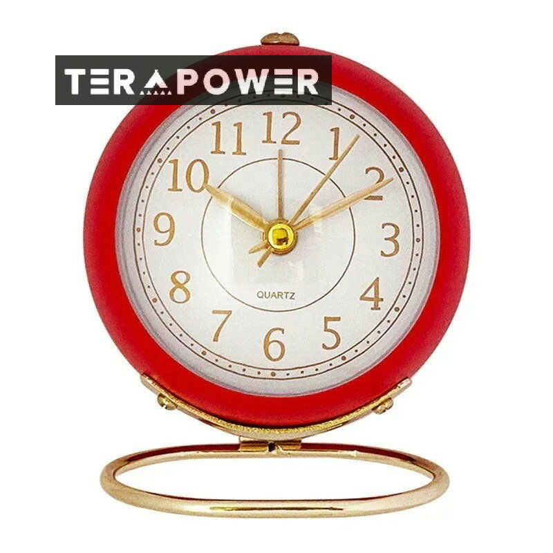 アンティーク 置き時計 静音 アラーム ナイトライト アナログ 目覚まし時計 時計 ライト 目覚まし レトロ インテリア 雑貨 韓国 韓流 コンパクト 小型 卓上