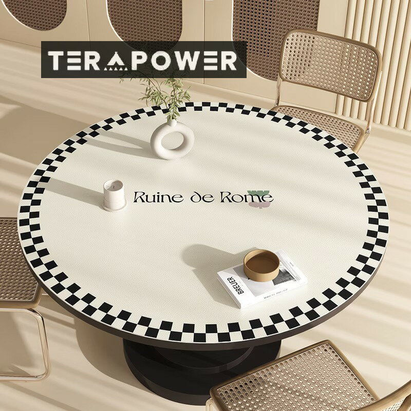 円形 テーブルマット テーブルクロス PUレザー テーブルクロス 汚れ防止 撥水加工 耐熱 お手入れ簡単 防水 お洒落 ダイニング 滑り止め 食卓カバ