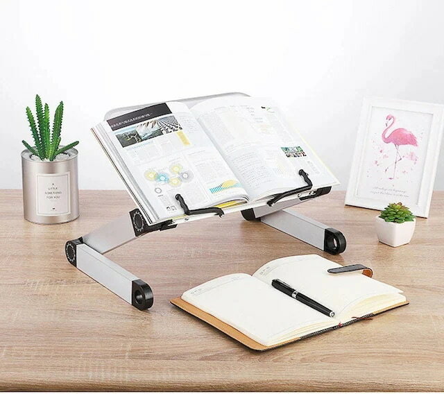 ブックスタンド 本スタンド 卓上 滑り止め 倒れない 伸縮 持ち出し向け 筆記台 書見台 本立て 教科書 ..