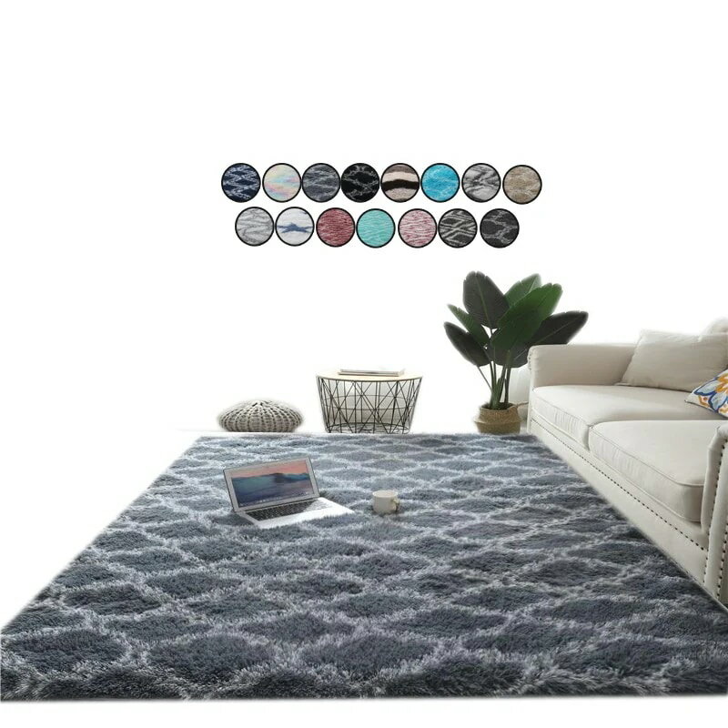 絞り染めカーペットプリント豪華なフロアふわふわマット敷物リビングルームマット 140x200cm