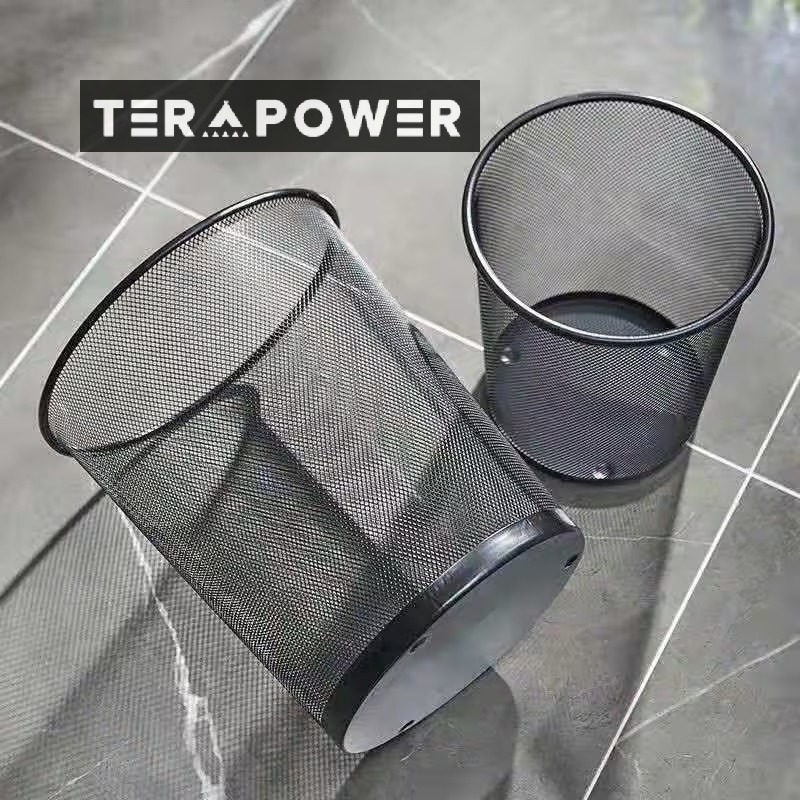 オフィス 厚手 さびを防ぎ 鉄の網 ブラック ダストボックス 家庭用 トイレ 環境保護 金属 ゴミ箱