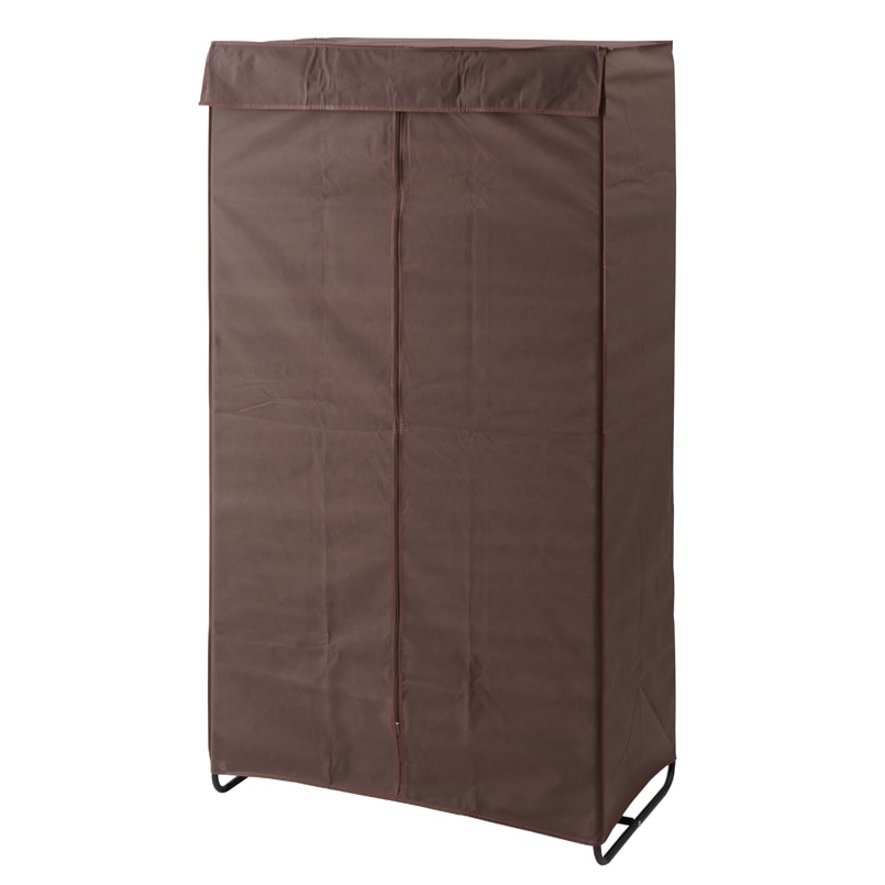 永井興産カバー付クローゼットハンガー ハンガー 収納 布 コート掛け 棚付 帽子収納 ワードローブ モダン オシャレ おすすめ 衣類収納 コートハンガー クロー...