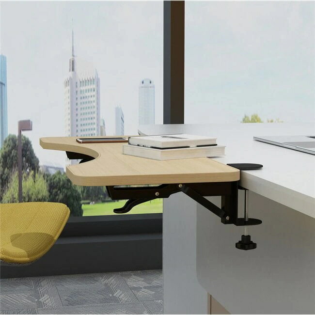 デスク延長テーブル クランプ式 デスクエクステンダー PCテーブル マウス収納対応 肘置き デスクトップ..