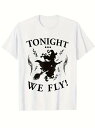 200グラムハロウィーンのテーマTシャツ、ホウキ魔女のシルエットパターンに乗って、スタイル神秘的な、お祭り(ハロウィーン)、ハロウィーンの文化に属し、ファンタジーのトレンド衣類は、ハロウィーンの魔女の夜ツアー、ファンタジーの冒険の雰囲気を伝える。