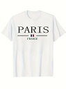 200グラムの都市文化をテーマにしたTシャツ、フランス国旗の要素、シンプルなスタイル、フランスのスタイルは、パリとフランスの文化的アイデンティティとアイデンティティを伝えるために、地域の文化、観光土産服に属しています。