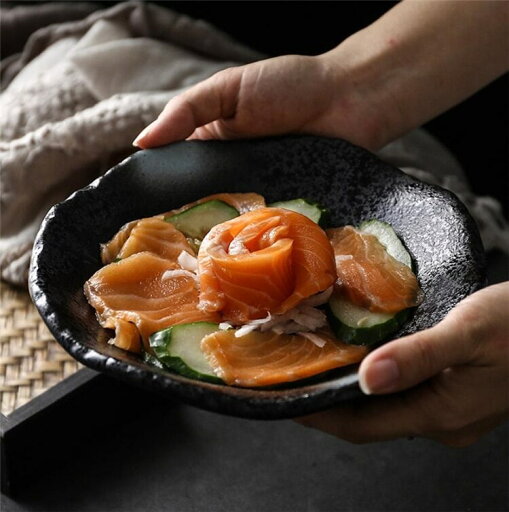 スタイル 新品 和風 粗陶磁器 感 食器 レトロ 個性 古磁器 お皿 スタイル 新品 和風 粗陶磁器 感 食器 レトロ 個性 古磁器 お皿
