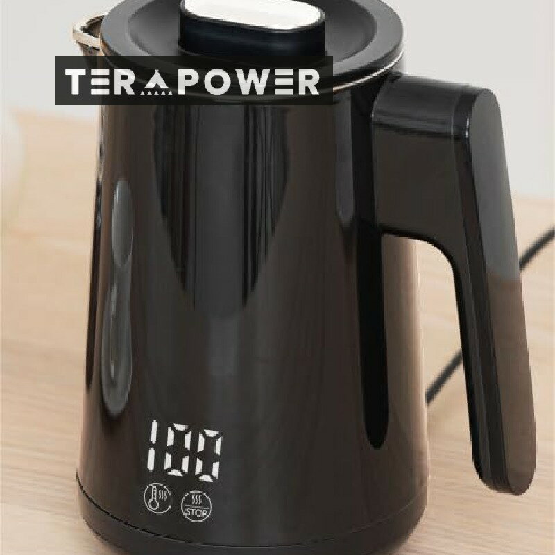 電気ケトル 0.8L ボデーデジタルディスプレイ 6段階温度調節 触れても熱くない二重構造 4時間保温 01のサムネイル