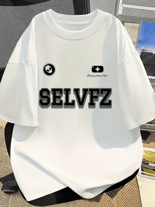 200gのホワイトTシャツには、シンプルでトレンディなスタイルで文字や柄がプリントされている。通気性と吸汗性に優れたピュア・コットン製。ユニセックスなスタイルで、様々な体型の方に着ていただけます。