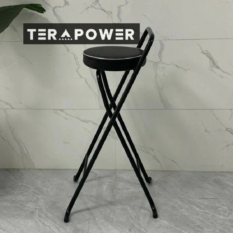 バーチェア 折り畳み 背もたれ付き バー いす スツール おしゃれ 料理店 椅子 ホテル アウトドア 省ス..