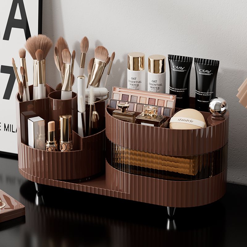おしゃれ デザインセンス レディース 回転し ブラシ アイブロウ 収納 ボックス デスクトップ 格を分け ..