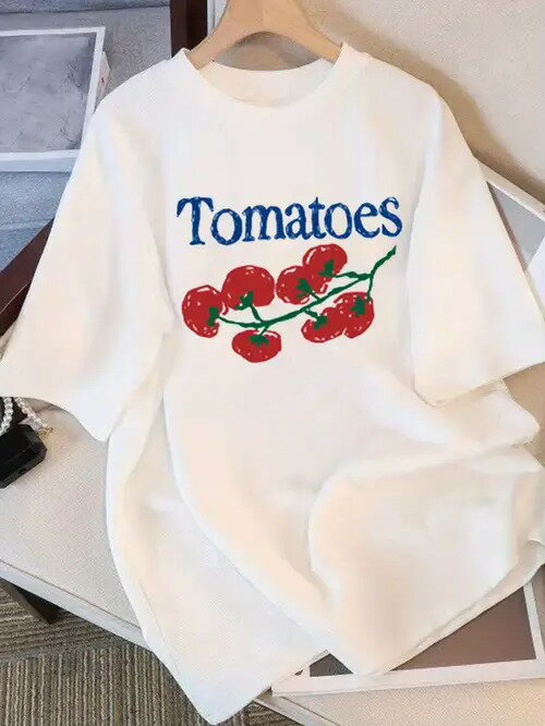 青果200g清風です!「Tomatoes」の文字+トマトの串が癒しになります。白Tは爽やかに使えます。