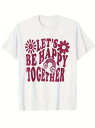 赤とピンクのグラフィックとテキストをフロントにあしらった200gコットンTシャツ。 グラフィックには太陽や花、虹などが描かれ、フォントのスタイルも生き生きとして...