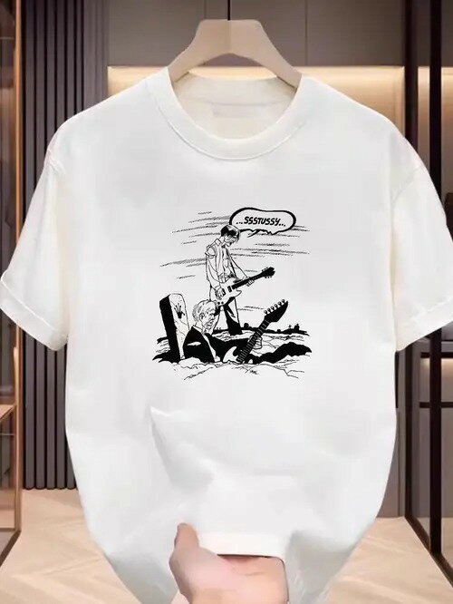 200gで個性的でクールです!1人がギターを持ち、横には楽器とキャラクターがあり、上部には「…」と書かれています。SSSTTSSSです…」と、芸術的でスタイリッシュな雰囲気に溢れています。