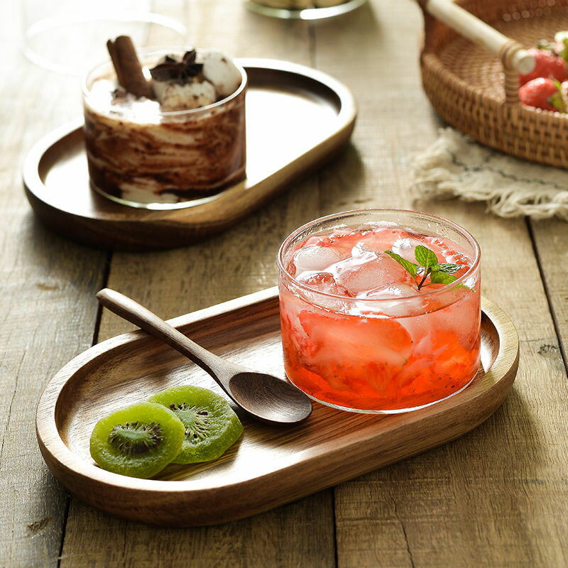 透明ガラスデザートボウルトレイヨーグルトシェイク妊娠中の朝食電子レンジ特製一人用食品セット蒸し卵..