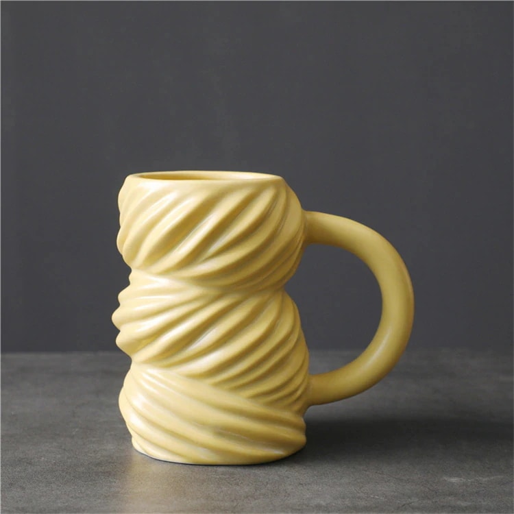 スタイル 大容量 フォーリンスタイル ウォーターカップ イレギュラー 浮動小数点 マグカップ 個性 セラミックカップ カップルカップ おしゃれな プレゼント2908