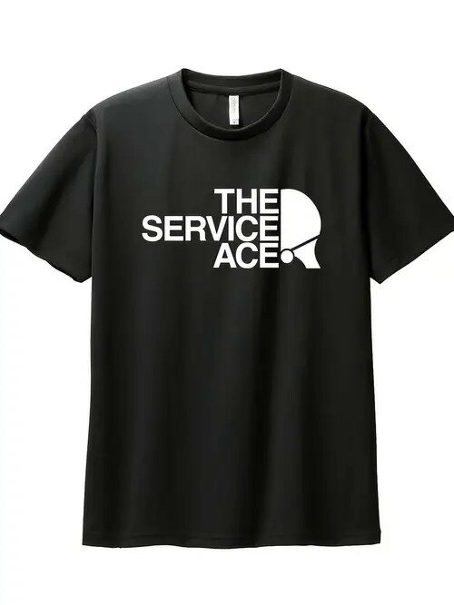 200gの黒い半袖Tシャツに白い文字。ピュア・コットンで着心地がよく、通気性に優れ、ルーズフィット。