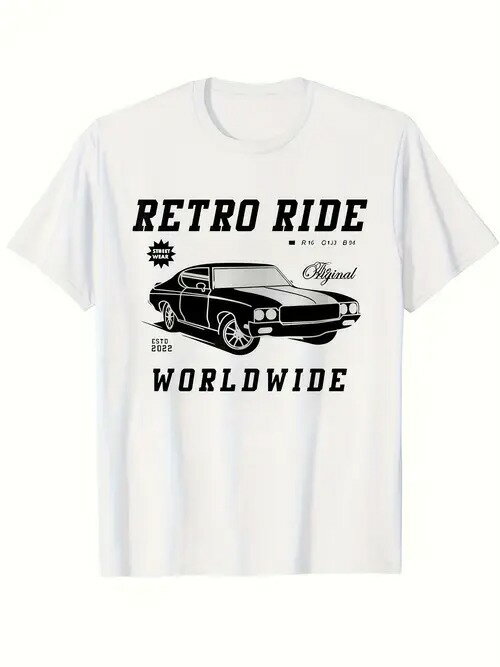 200グラム白のレトロな車をテーマにしたTシャツは、パターンはレトロな車、スタイルノスタルジー、車の文化であり、クラシックカーの愛とレトロなトレンドの態度を伝えるために、レトロな、車愛好家の服の傾向に属する。ピュアコットン、快適で通気性