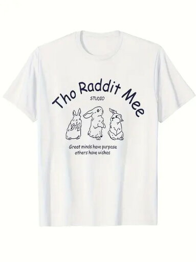 フロントにブルーのテキストとグラフィックが入った200gのコットンTシャツ。 全体的にキュートで哲学的なスタイル。 フロントにブルーのテキストとグラフィックが入った200gのコットンTシャツ。 全体的にキュートで哲学的なスタイル。
