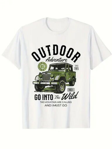 200グラムアウトドアアドベンチャーをテーマにした白いTシャツは、テキストはヴィンテージオフロード車のパターン、スタイルアウトドア、アドベンチャー、アウトドアアドベンチャー、自然と冒険のための欲求を伝える自由なライフスタイルの追求を愛する人々に適した 200グラムアウトドアアドベンチャーをテーマにした白いTシャツは、テキストはヴィンテージオフロード車のパターン、スタイルアウトドア、アドベンチャー、アウトドアアドベンチャー、自然と冒険のための欲求を伝える自由なライフスタイルの追求を愛する人々に適した