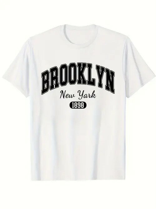 200gの白いTシャツは、1898年にニューヨーク市に編入されたニューヨーク市ブルックリン区との関連性を..