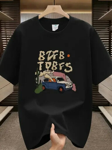 200gクルーネック半袖Tシャツ。フォント・スタイルもユニーク。その下には、青と白でヴィンテージカーのグラフィックが描かれ、サボテンなどのエレメントとともに、レトロでありながら遊び心のある雰囲気を醸し出している。着心地がよく、通気性に優れている。 200gクルーネック半袖Tシャツ。フォント・スタイルもユニーク。その下には、青と白でヴィンテージカーのグラフィックが描かれ、サボテンなどのエレメントとともに、レトロでありながら遊び心のある雰囲気を醸し出している。着心地がよく、通気性に優れている。
