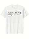 フロントに黒と赤の文字がプリントされた200gのコットン製Tシャツで、右上に小さく書かれた文字がスピーディーでモダンな雰囲気を醸し出し、全体的にデニム好きのためのスタイルとなっている。(4)