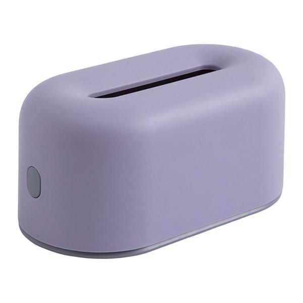 カウンタートップナイトスタンドパープル用ティッシュボックスカバーホルダーフェイシャルペーパーオーガナイザー [2]