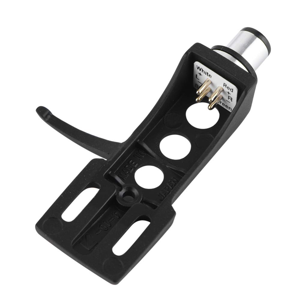 ブラックターンテーブルヘッドシェル、テクニクス用その他のターンテーブル用4ピン端子フォノターンテーブル用ヘッドシェル