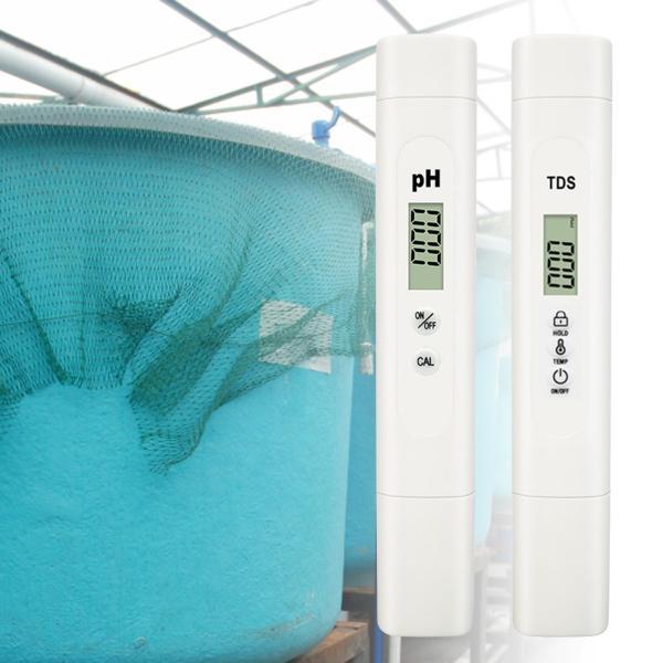 水耕栽培研究室用のPHおよびTDSメーターデジタル水硬度テスター