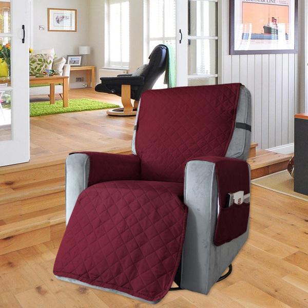 オフィスホームワインレッドLのための洗濯可能な抵抗力のある防水ソファカバー