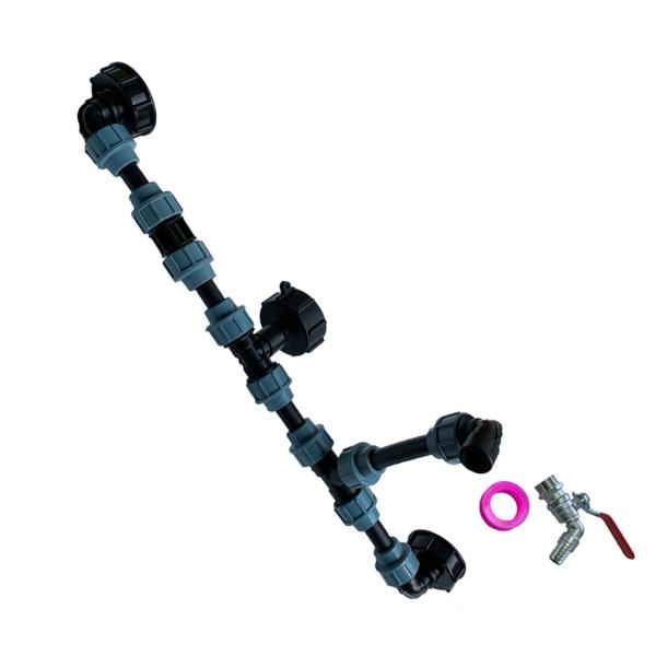 S60X6 IBCタンクタップアダプタ交換クイックコネクトツールバルブ用屋外E