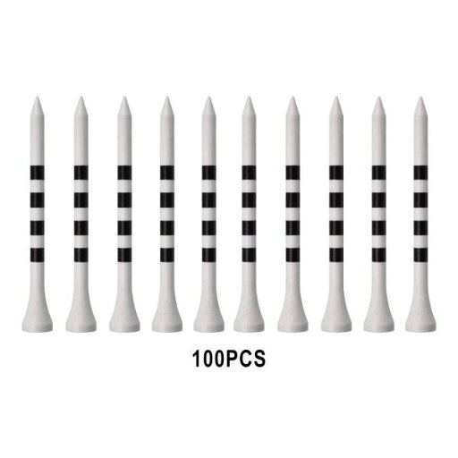 100本バンブーゴルフティーストライプマークスケール高性能70mmホワイト 100本バンブーゴルフティーストライプマークスケール高性能70mmホワイト