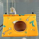 コーラルベルベットの隠れ小屋 暖かい鳥ハンモック インコ・ラブバード・オカメインコ用 L