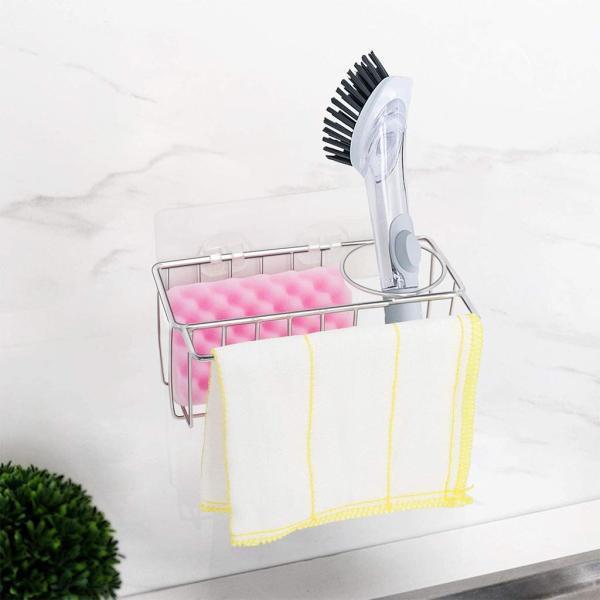 水切りラック キッチン 乾燥ラック 水切りかご キッチン 収納ラック スポンジ 石鹸 ブラシ タオル 排水栓 収納 洗い物置き 乾燥 衛生 高品質 耐久性