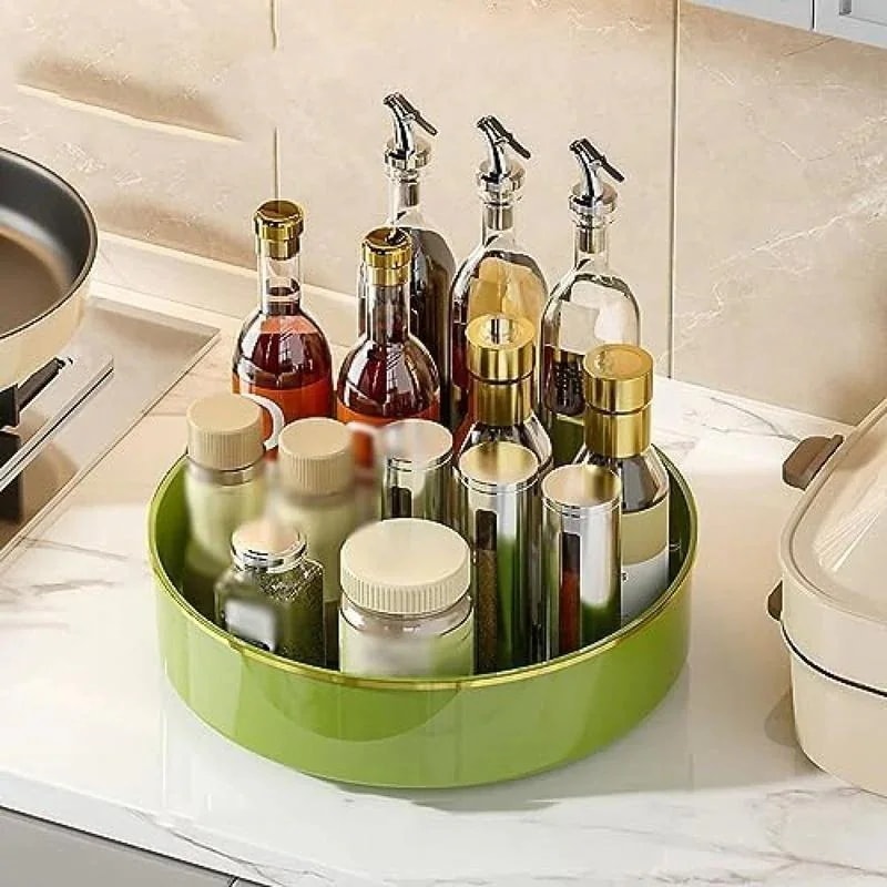 キッチン収納 360回転式 収納ラック 卓上回転トレー 調味料収納ラック 台所収納 隙間収納 省スペース ..