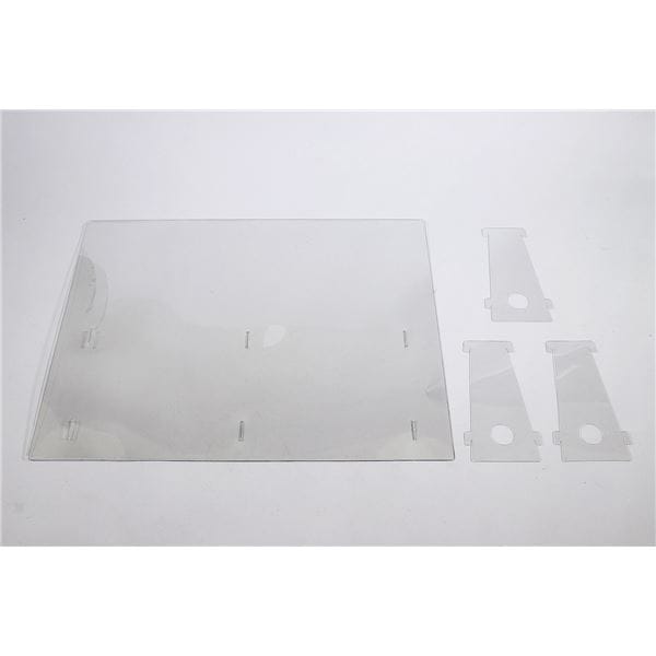 飛沫防止 パーテーション/衝立 大 1.0mm厚 透明 軽量 H500W610D100mm 接客 打合わせ 会議 5セット