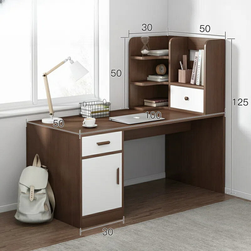 パソコンデスクシンプルホームシンプルl型コーナーデスクデスクデスク本棚組み合わせ寝室コーナー学習デスク [3]
