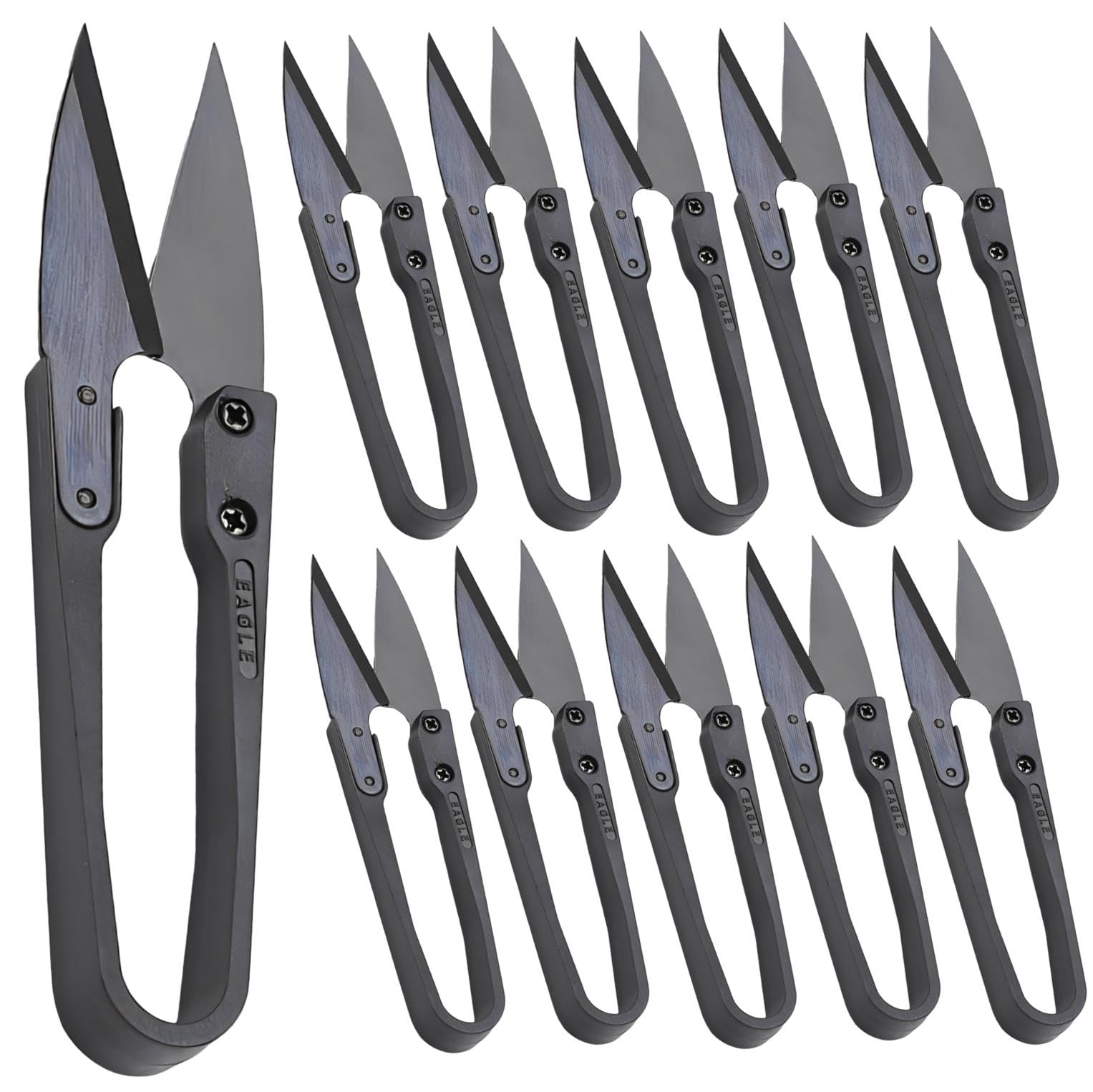 糸切り ハサミ はさみ 裁縫用 手芸 クラフト 使いやすい シンプル 12個セット