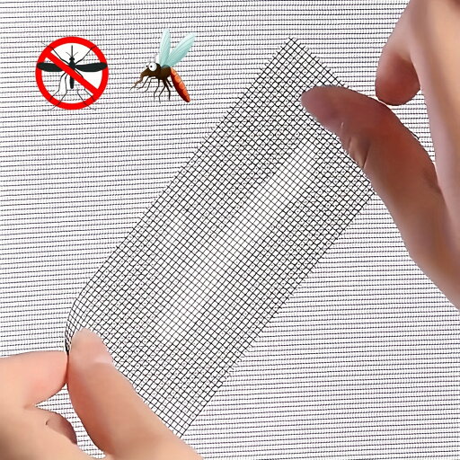 1巻 窓用網戸補修テープ、のり不要のメッシュテープ 窓用網戸の破れ 穴塞ぎに最適 網戸パッチ補修キット 1巻 窓用網戸補修テープ、のり不要のメッシュテープ 窓用網戸の破れ 穴塞ぎに最適 網戸パッチ補修キット