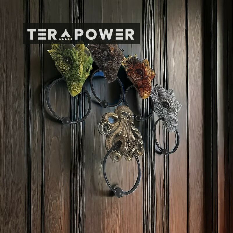 ドアノッカー エレガント ドラゴン オクトパス ユニーク ファンタジー おしゃれ かわいい 北欧 おもて..