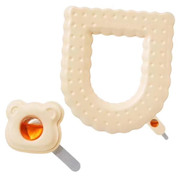 便座カバー 再利用可能 エレガント EVA 防水 旅行 ホーム用 ミルキーホワイト