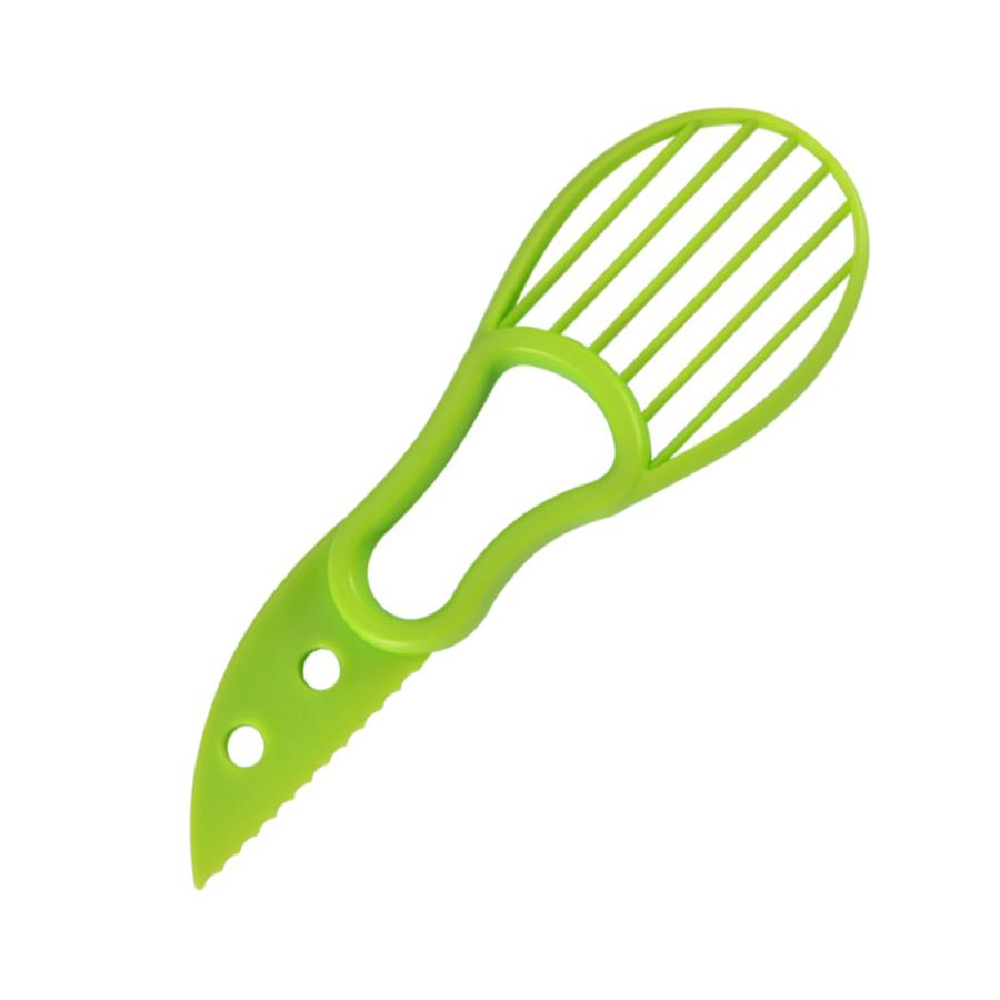 アボカドスライサー3in1アボカドカッターマルチツールピーラーピッターとスライサーグリーン