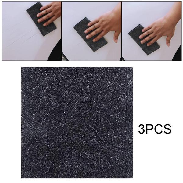 3x ナノクリーニングクロス 車のペイントの色を簡単に修復 10x10cm(3)
