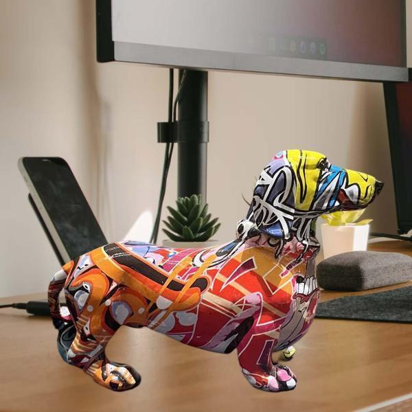 創造的な犬の彫刻の彫像家の装飾の装飾の机芸術の犬の彫像