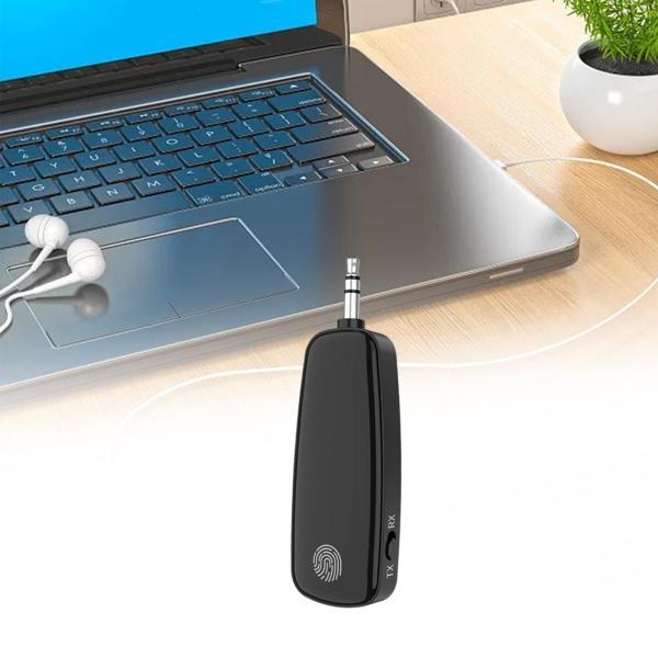 5.2 トランスミッターレシーバー 2 イン 1 カーオーディオ AUX アダプター ハンズフリー通話 デュアル..