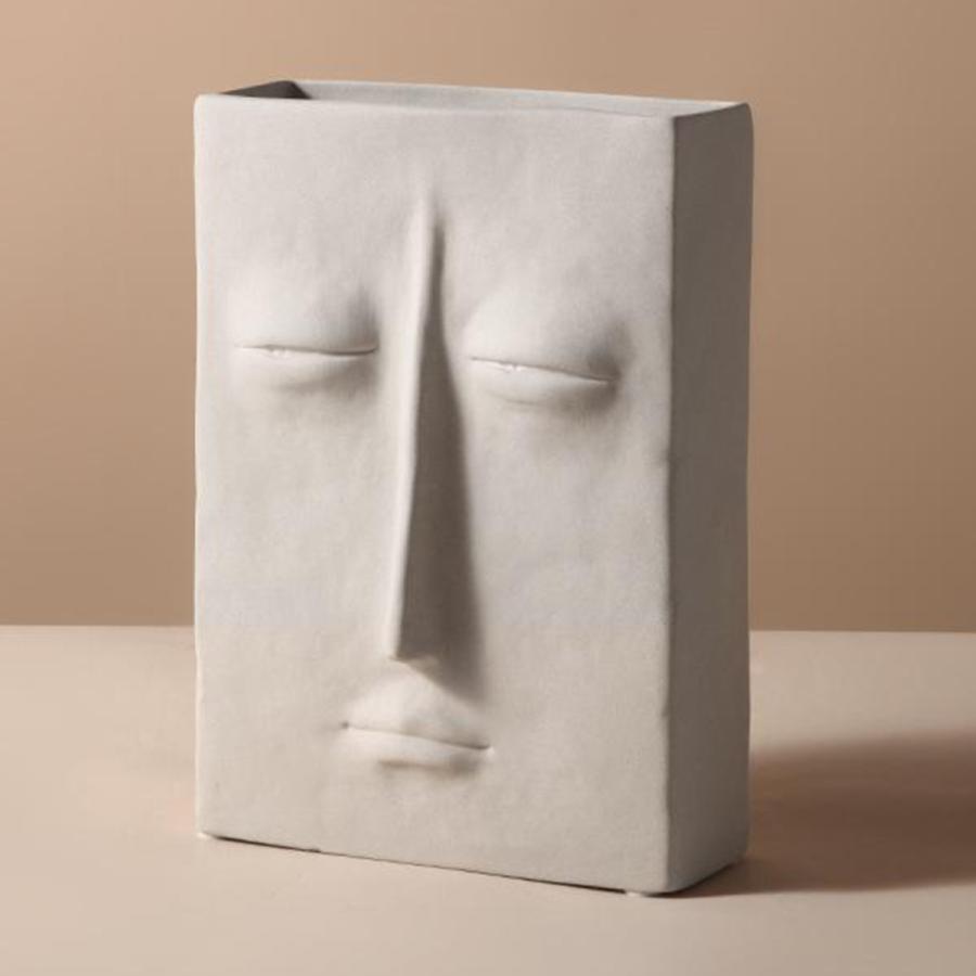 セラミック花瓶茎束フラワーホルダーミニ花瓶つぼみ花瓶15x21x5.5cm