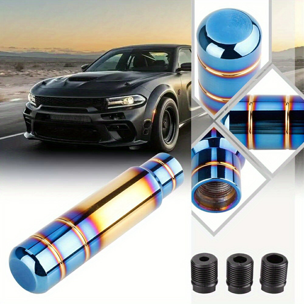 1個 車用ギアシフトヘッド、アルミニウム合金ギアシフトヘッド、セルフマニュアルギアレバー、カーモディファイドユニバーサルギアレバー