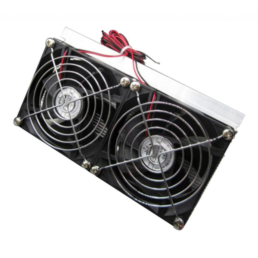 熱電ペルチェ 冷却システム DIYキット ダブルファン 熱電冷却器 熱電クーラーファン