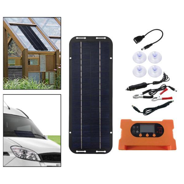 ソーラーパネルキットアクセサリー 防水、ポータブル、安定したパフォーマンス 4つの吸盤付き 家庭用RV自動車キャンピングカー用