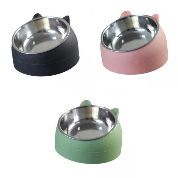 猫犬用ペットフィーダー15度上げシングルボウル3個(3)